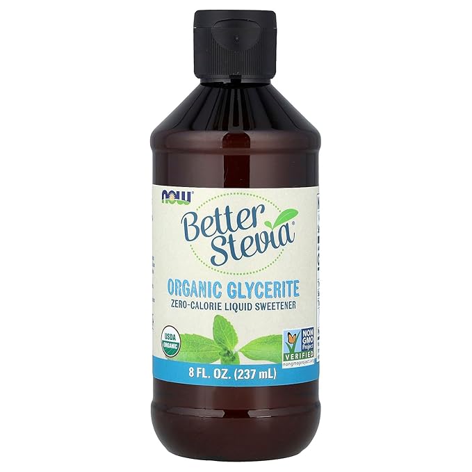 Now Foods Stevia Glycerite 8 Fl Ounces (Packaging May Vary)