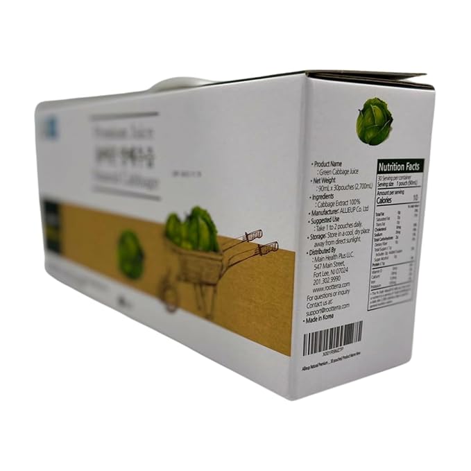 AllJeup Natural Premium Cabbage Juice - 100% Cabbage Extract Made in Korea