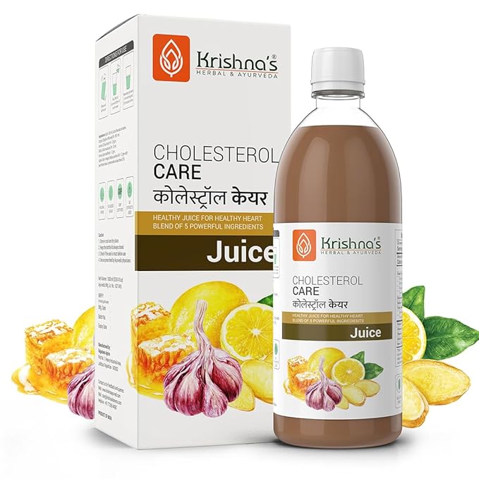 Krishna's Herbal &amp Ayurveda Cholesterol Care Juice - 500 Ml (Pack of 1)