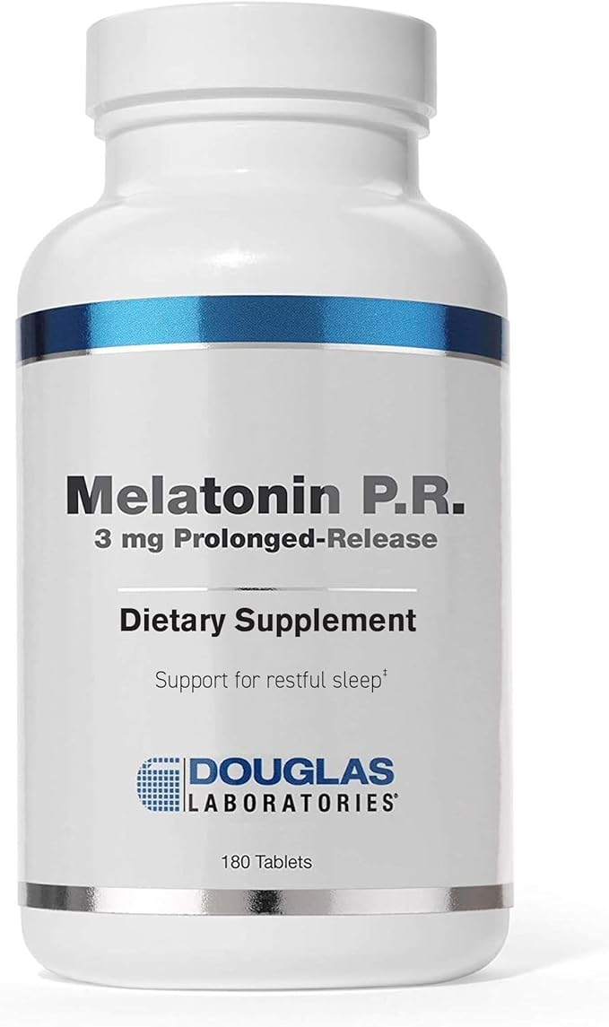 Douglas Laboratories Melatonin Prolonged Release - 3 mg Melatonin - Sleep Support Supplement - for Hormone Balance Relaxation Antioxidants &amp Immune System* - 180 Tablets