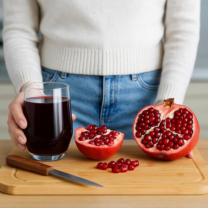 100% Organic Pomegranate Juice 6.7 Oz Glass Bottle (24 Pack) No Sugar No Artificial Colors No Preservatives No Flavors Added Gluten Free and Kosher