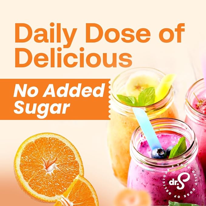 Dr. Smoothie 100% Crushed Orange Tangerine – No Added Sugar Made with Real Fruits/Fruit Juice – Vegan No Artificial Colors or Flavors – Sunny Blend of Sweet Oranges &amp Tangerines – 46 oz Bottle