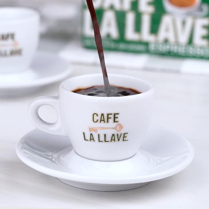 Cafe La Llave Cuban-Style Espresso Dark Roast Ground Coffee 8-Pack 10 oz Bricks Includes 1 Bonus Cafe Gaviña – Rich Bold Flavor
