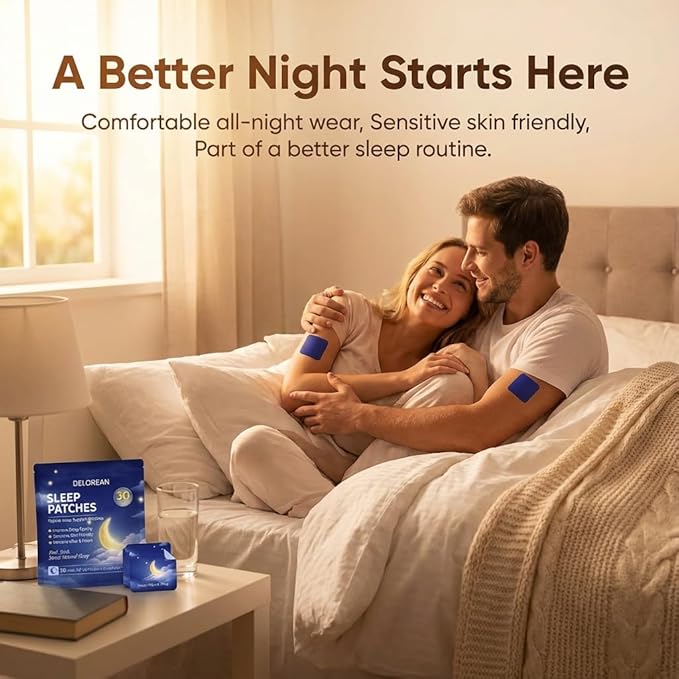 Drowzen Sleep Patches Delorien Sleep Patches for Adults Herbal Melatonin &amp Valerian Night Patches Sleeping Stickers for Relaxation &amp Nighttime Rest 30 Patches (3PCS)