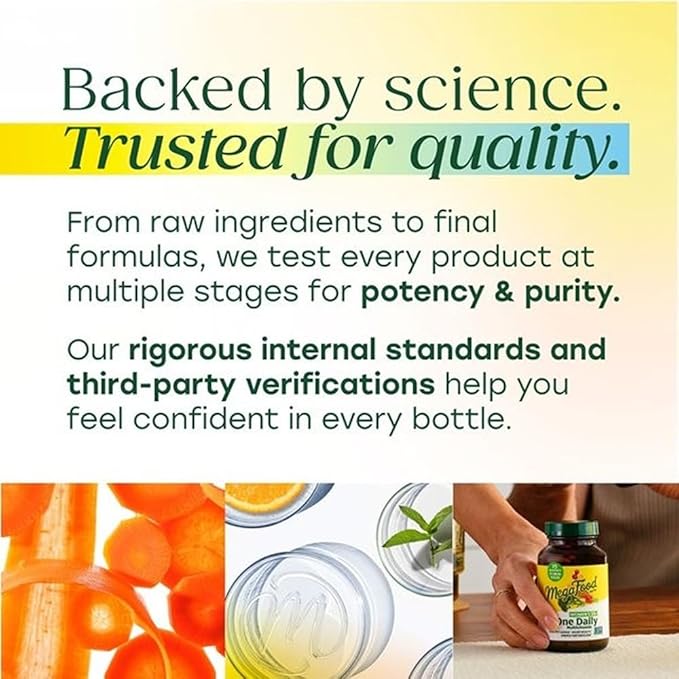 MegaFood One Daily Multivitamin for Women and Men Immune Support Supplement with Real Food Vitamin C &amp Vitamin B Bone Health Cellular Energy Metabolism Vegetarian Non-GMO 60 Tablets