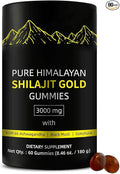 Shilajit Gummies | Alpha Gummies for Men | Lab Tested I No Added Sugar | Ashwagandha Gokshura | Fulvic Acid &amp 85+ Trace Minerals for Men Women | Non-GMO | 60 Gummy