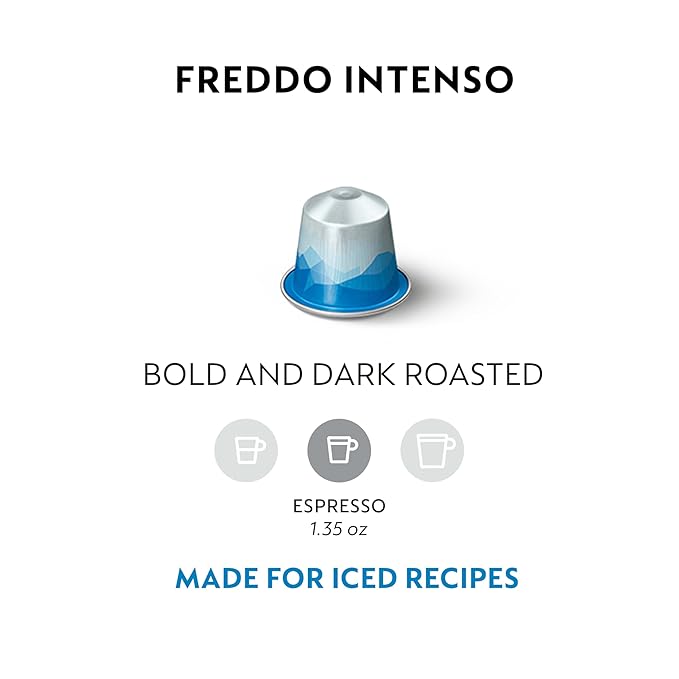 Nespresso Capsules Original Line Freddo Intenso 50-Count Espresso Coffee Pods