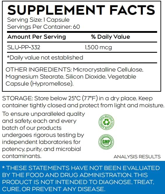 HAUVIEIUM'VITA SLU-PP-332 1500MCG 60 Capsules | Research Grade