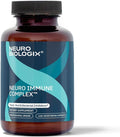 Neurobiologix Neuro-Immune Infection Control Monolaurin &amp L Lysine with Elderberry Olive Leaf Cinnamon Bark &amp Grape Seed Daily Immune Support for Men Women &amp Kids Gluten Free 120 Ca