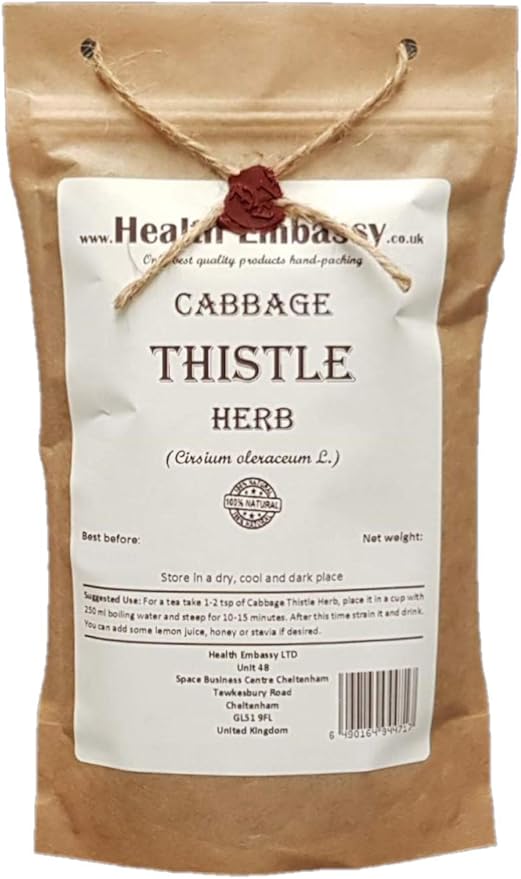 Health Embassy Cabbage Thistle Herb | Cirsium oleraceum L | Herbal Tea (100g)