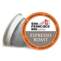 San Francisco Bay Compostable Coffee Pods - Espresso Roast (80 Ct) K Cup Compatible including Keurig 2.0 Dark Roast