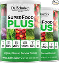 Dr. Schulze's SuperFood Plus - Everyday Superfood Supplement to Support Overall Wellness - Clean Quality Nutrition - Supports Metabolism &amp Daily Energy - Gluten-Free &amp Dairy-Free - 14 oz (2 P