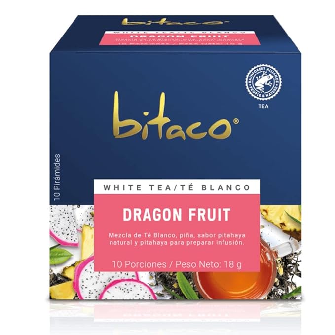 RUUFE Herbal Tea (30 Tea Bags) - Dragon Fruit English Breakfast Earl Grey Supreme Aromaticas Colombianas White Tea Pineapple Pitahaya Black Tea Mango Biche Natural Bergamot Flavor