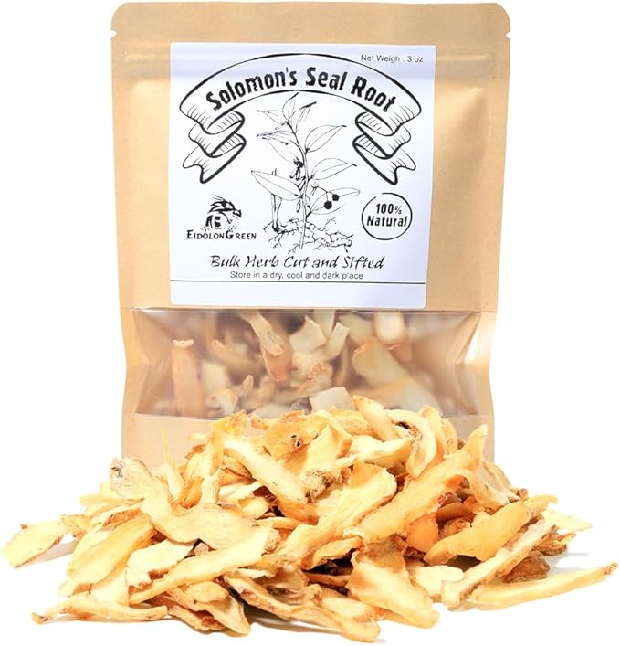 Organic Solomon's Seal Root – 100% Pure Natural Herb Helps Support Healthy Immune Function &amp Daily Vitality Aids in Physical Recovery – Polygonatum Odoratum Herb（Yu Zhu/玉竹） 88/3 Oz