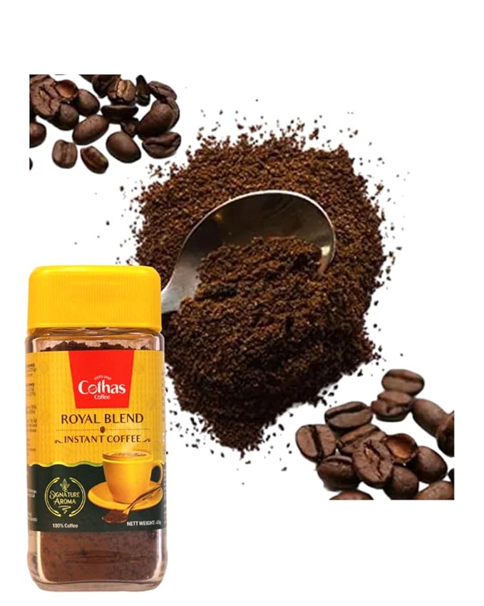 Cothas Traditional Royal Blend Instant Coffee Powder - Pack of 6 Each Bottle 45g = 270g [ Coffee : 100% ]