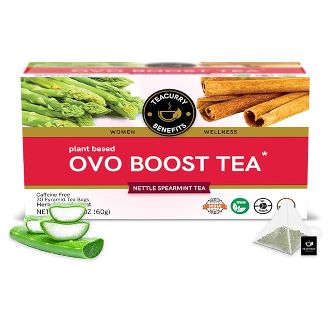TEACURRY Ovo Boost Tea (1 Month Pack | 30 Tea Bags)- For Ovulation and Better Egg Days(Made In India)
