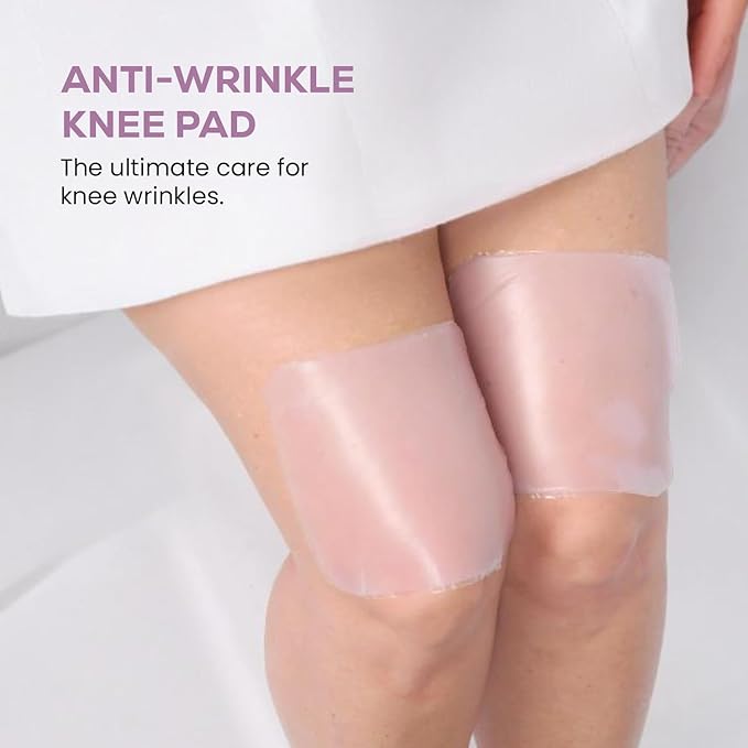 Kami Pure Anti-Wrinkle Knee Pad | Reusable Silicone Gel Anti-Aging Collagen Leg Patch to Repair | silicone wrinkle patches | Hydrate and Smooth Skin best silicone wrinkle patches | Single Pair