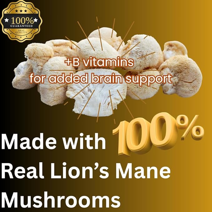 Lion’s Mane Tincture Enhanced High Potency Double Extracted 60 Daily Doses