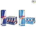 Red Bull Energy Drink 16 Fl Oz (12 Count) &amp Energy Drink Sugar Free Sugarfree 8.4 Fl Oz (24 Count)