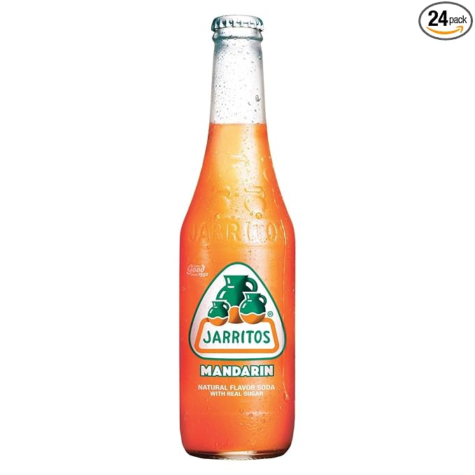 Jarritos Soda Mandarin Bottle 12.50-Ounce (Pack of 24)