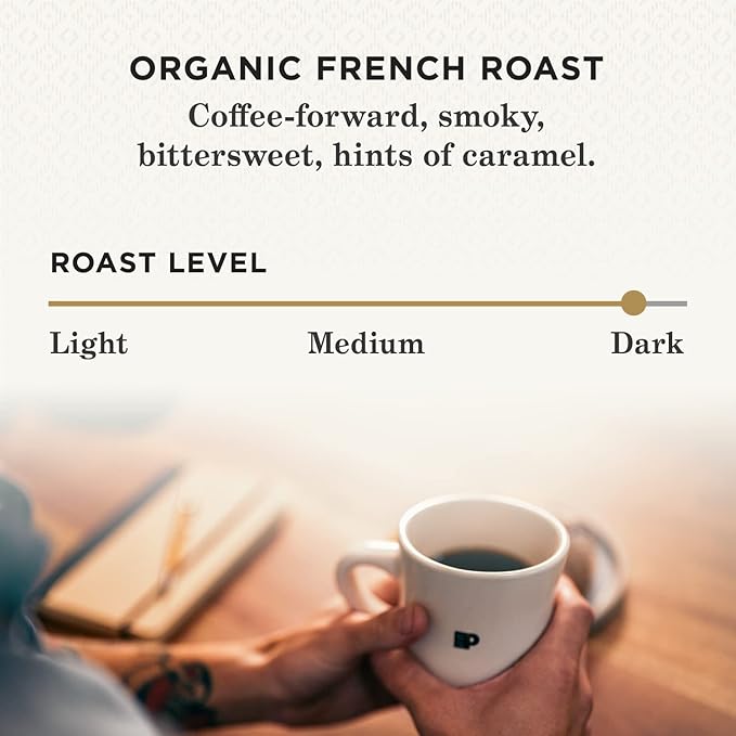 Peet's Coffee Dark and Medium Roast Ground Coffee Bundle - Major Dickason's Blend Big Bang USDA Organic French Roast 54 Ounces (3 Bags of 18 Ounces)