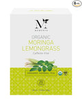 Mementa Inc Organic Moringa Lemongrass Herbal Tea Bags - 20 Individually Wrapped Bags Per Box Pack of 6 Boxes - Premium Natural Ingredients for a Refreshing and Healthy Beverage