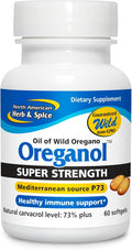 NORTH AMERICAN HERB &amp SPICE Super Strength Oreganol P73 60 Softgels - Immune System Support - Vegan Friendly Wild Oregano - Non-GMO - 60 Servings