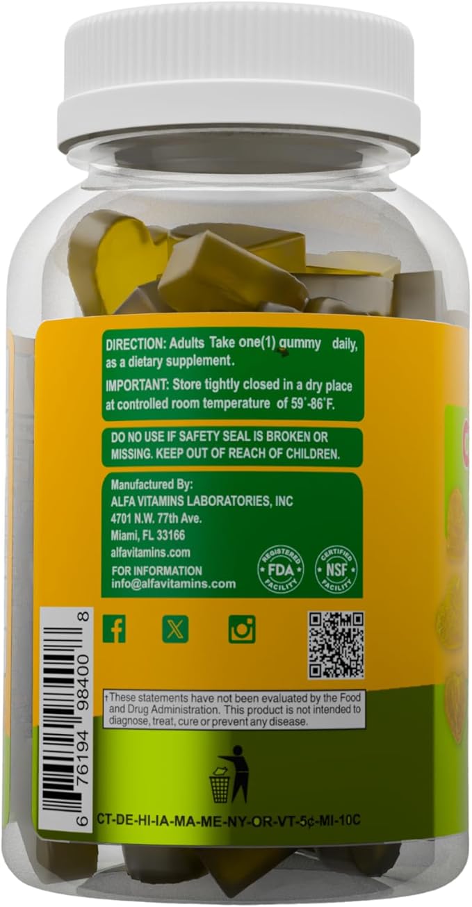 Collagen Gummies with Vitamin A for Skin Health Hair &amp Nails Growth Supplement for Men and Women Non-GMO Gelatin-Free - 60 Gummies