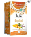 Davidson's Organics Tulsi Mango Peach 25-count Tea Bags Pack of 6