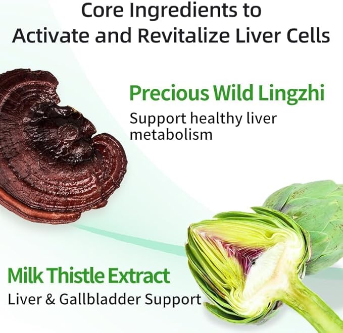 Liver Detox Supplement30000mg Milk Thistle Turmeric TabletStay up Late – Supports Liver Health – 60 Tablets