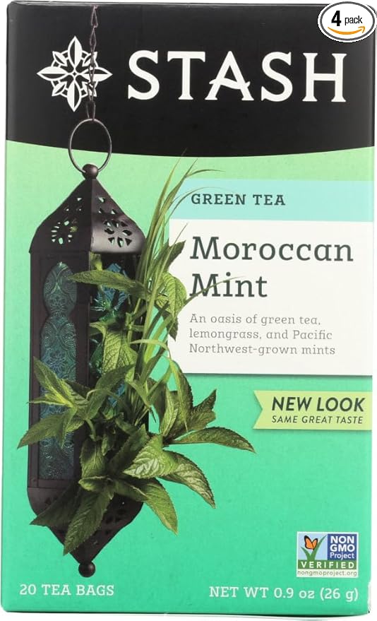Stash Tea Tea Moroccan Mint Green (Pack of 4)