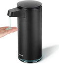AIKE SensePro Automatic Soap Dispenser Type-C Rechargable Stainless Matte Black Coating 12.8 fl.oz. for Liquid Soap