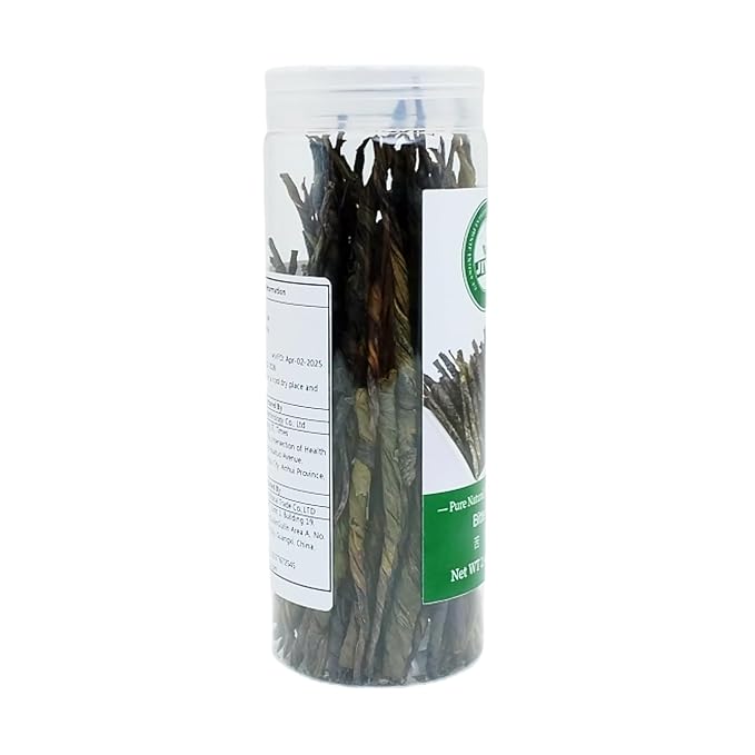 JINQI 2bottles Bitter Tea Kuding- 苦丁茶 大叶苦丁茶4.93oz/140g(2.46oz/70g*2) Chinese Herbal Green Tea Clearing Heat Holiday Gifts Tea Gifts
