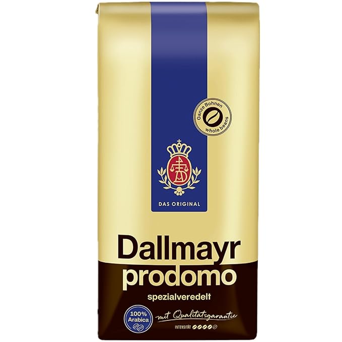 Dallmayr Gourmet Coffee Prodomo (Whole Bean) 1.1 Pound (Pack of 2)