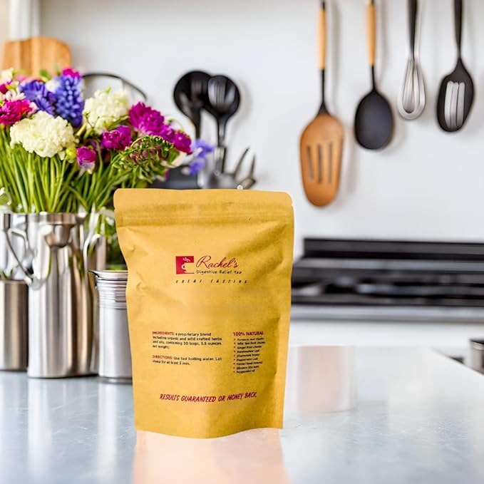(120 Bags/240 Cups) Rachel’s Tea: Turmeric Wild Yam Ginger Marshmallow Chamomile Peppermint Fennel Slippery Elm