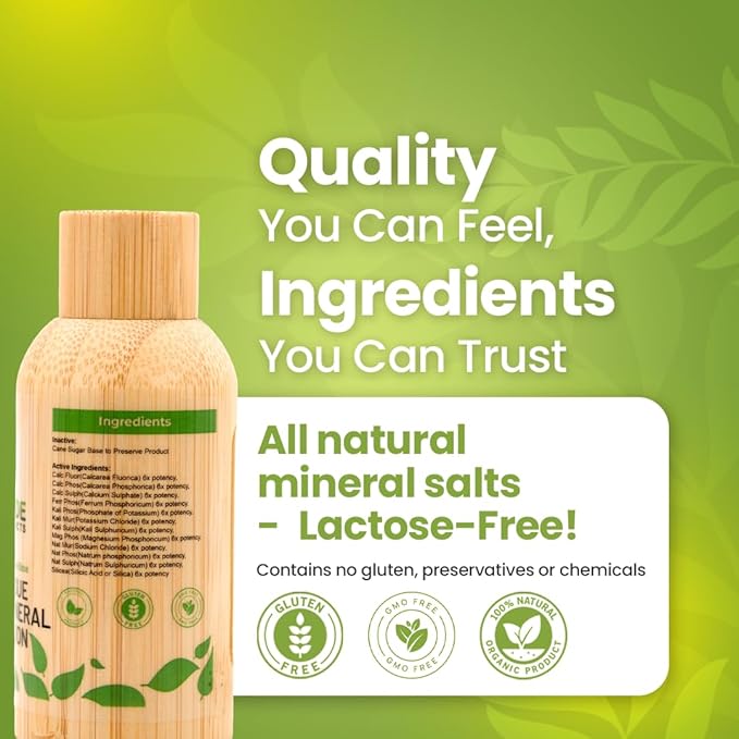 Bestmade Total Tissue Cell Salt Mineral Combination BIO28 Lactose-Free - Helps Body Absorb Nutrients Increases Energy Levels Improves Sleep Patterns and Restores Vitality Vegan 350 Pellets