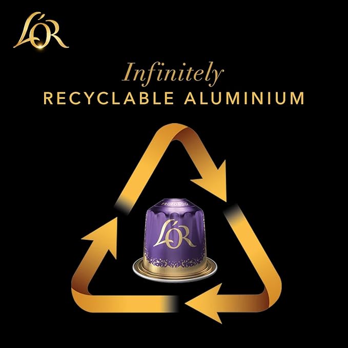 L'OR Espresso Capsules 30 Count Onyx Single-Serve Aluminum Coffee Capsules Compatible with the L'OR BARISTA System &amp *Nespresso Original Machines 30 Count (Pack of 3)