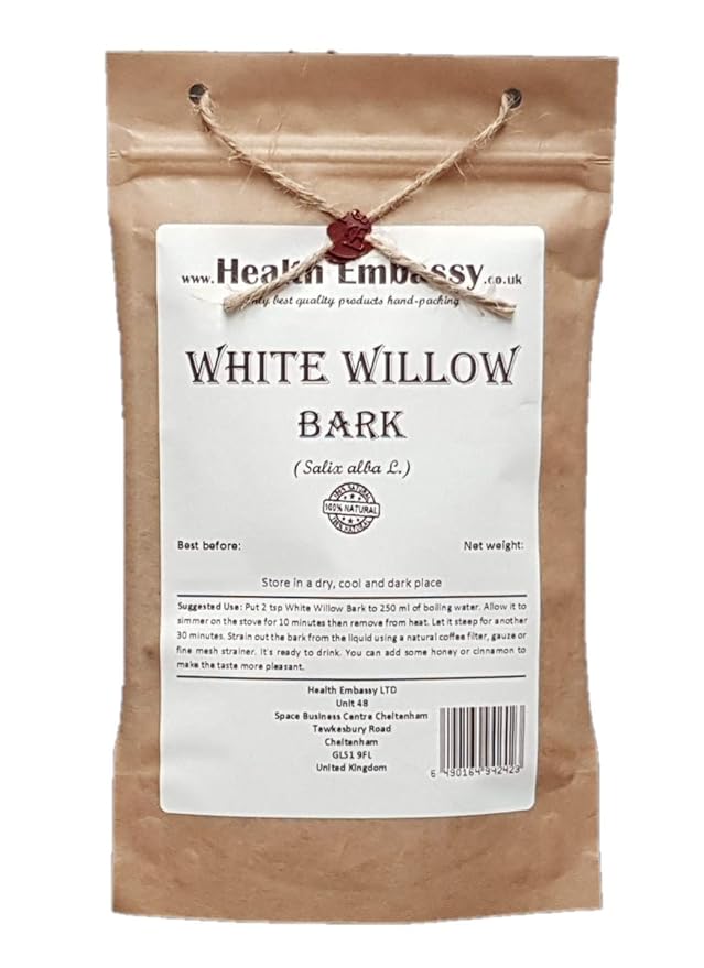 Health Embassy White Willow Bark | Salix Alba L | Herbal Tea (100g)