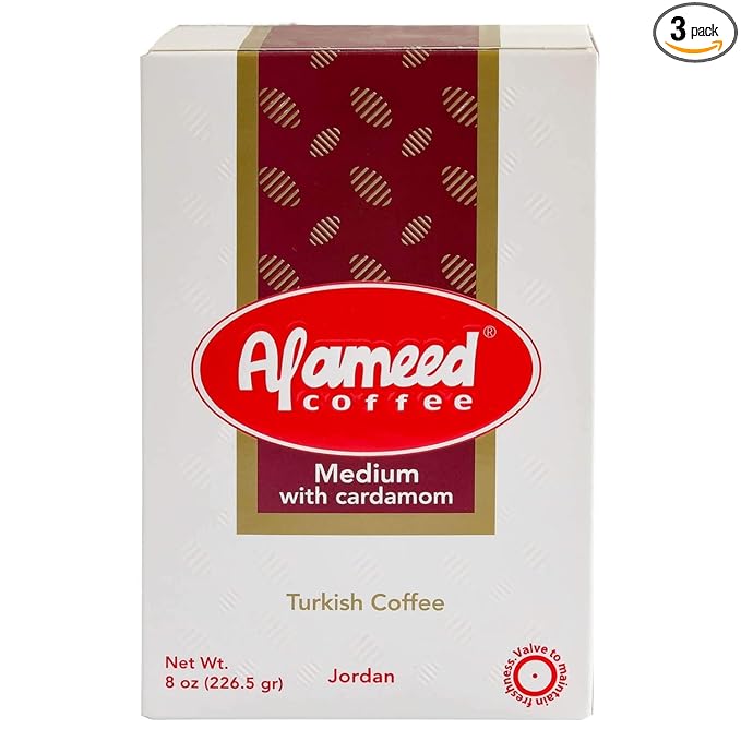 Al Ameed Coffee (Medium Roast with Cardamom Pack - 3)