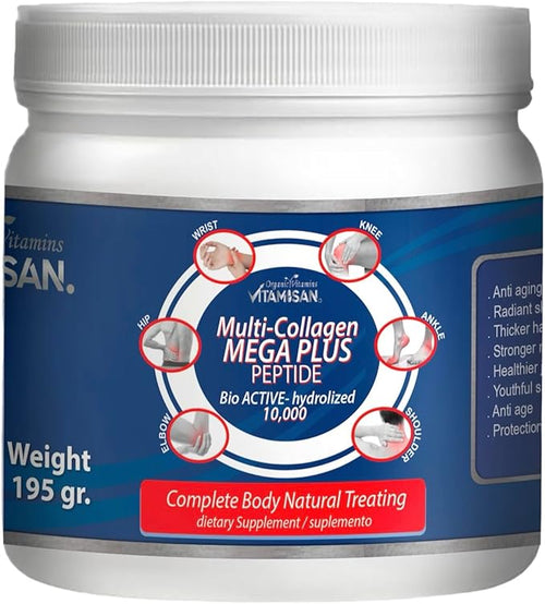 2 BIO-HYDROLIZED COLLAGEN 10000 mg in (2) teaspoons daily.