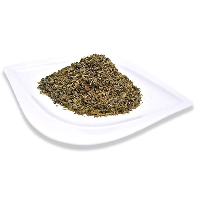 Positively Tea Company Organic Spearmint Green Green Tea Loose Leaf USDA Organic 1 Pound Bag