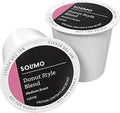 Amazon Brand - Solimo Medium Roast Coffee Pods Donut Style Compatible with Keurig 2.0 K-Cup Brewers 100 Count