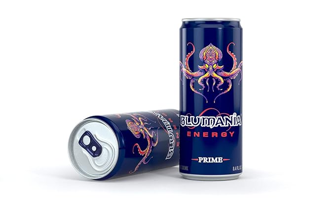 BLUMANIA ENERGY - PRIME 8.4 Oz (Pack of 24) No Jitters No Preservatives