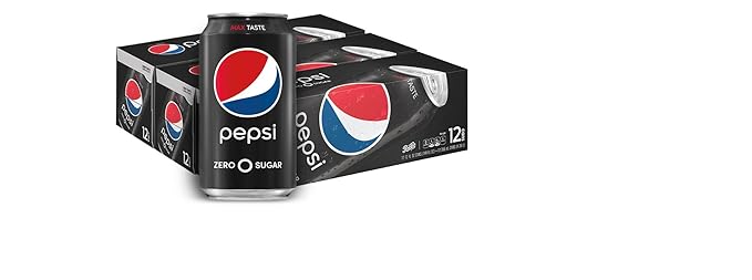 Pepsi Zero Sugar Soda Fridge Pack Bundle 12 fl oz 36 Cans