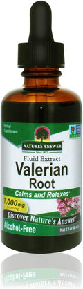 Nature's Answer Valerian Root 2 Ounce Extract - Alcohol-Free Gluten Free Kosher Non-GMO Made in USA - Calming &amp Relaxation Support - Valerian Root for Sleep Rest Aid