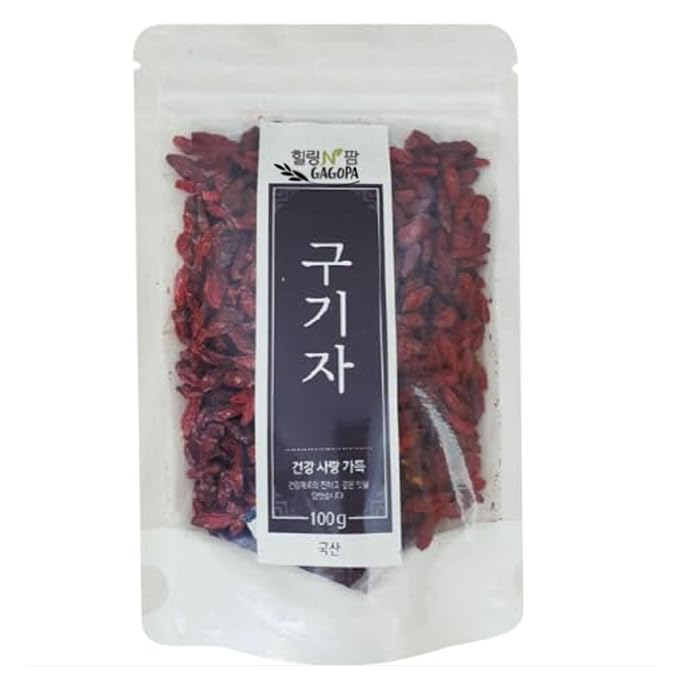 GAGOPA Korean Ingredients Expertly Dried and Roasted Caffein-Free Natural and Healthy Herbal Tea Grown in South Korea Pure with Rich Flavor (Dried Wolfberry)