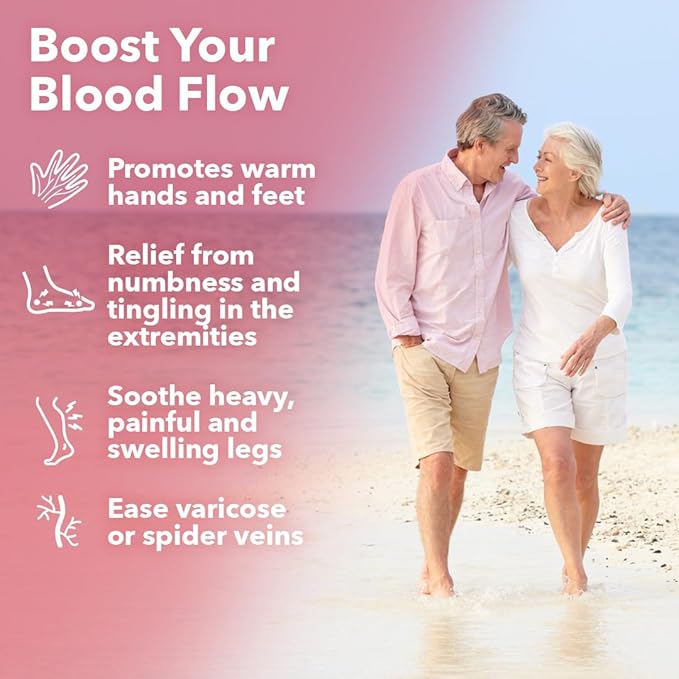 LifeSeasons Circulari-T - Blood Circulation Supplement - Supports Artery Capillary &amp Vein Health - Butcher’s Broom Ginkgo Cayenne Grape Seed &amp Horse Chestnut - 90 Capsules
