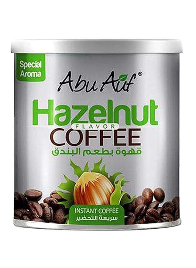 Abu Auf Oriental Premium Ground Hazelnut Flavore Coffee (1 Pack = 8.82 oz / 250 gm) ابو عوف قهوة بطعم البندق