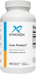 XYMOGEN Liver Protect - Supports Liver Health + Glutathione Production - Milk Thistle Extract ALA Alpha-Lipoic Acid N-Acetyl-L-Cysteine Selenium L-Selenomethionine (120 Capsules)