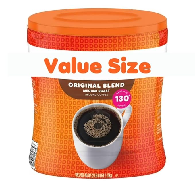 Dunkins Donuts Original Blend Ground Coffee Medium Roast 40 Ounces